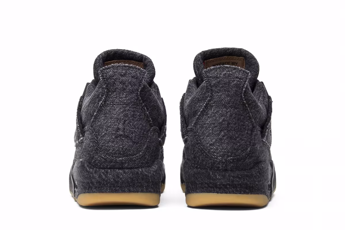 Levi's x Air Jordan 4 GS Black Denim, view 7