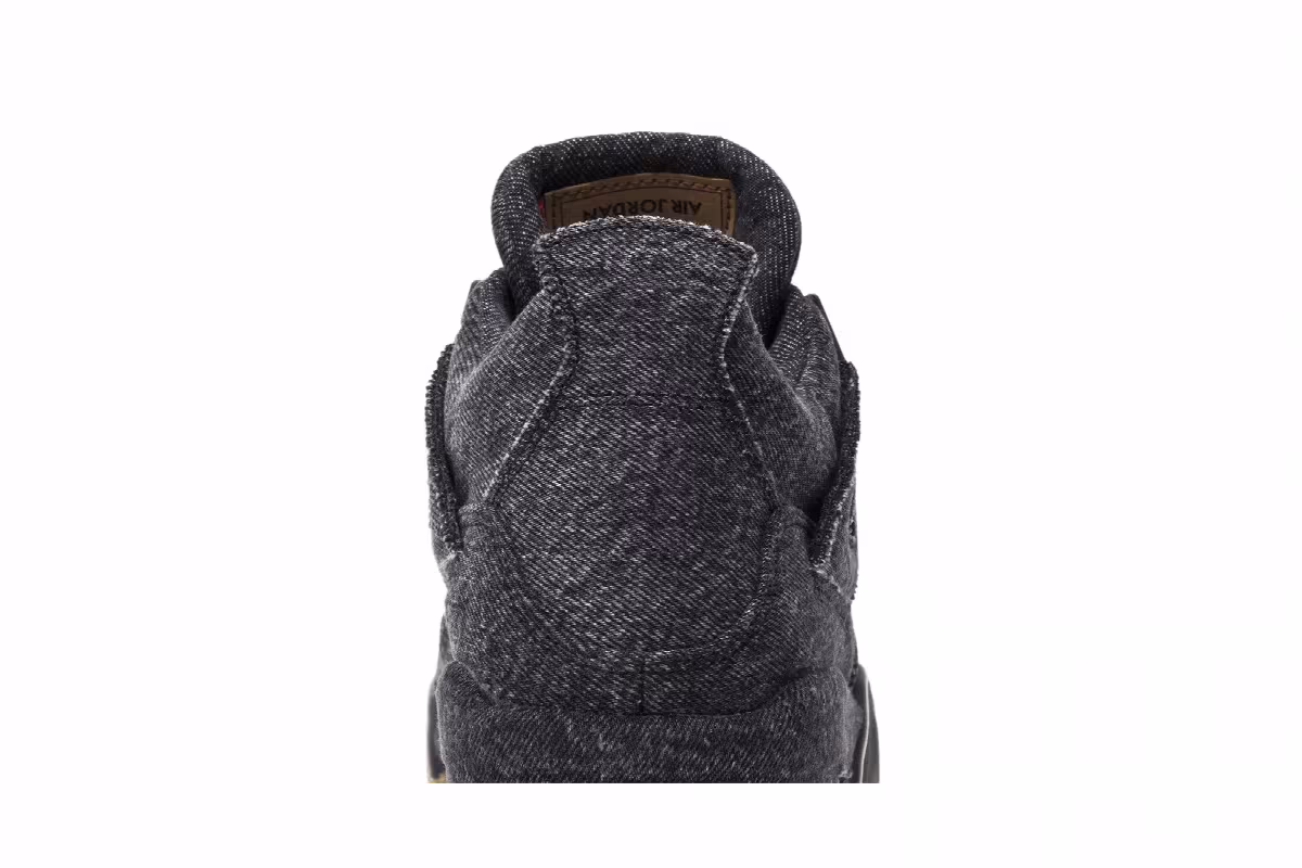 Levi's x Air Jordan 4 GS Black Denim, view 8