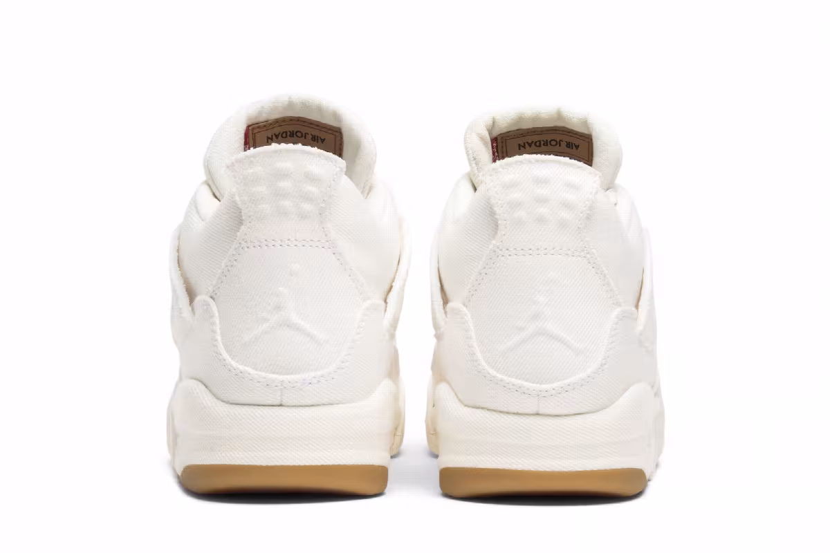 Levi's x Air Jordan 4 GS White Denim, view 7