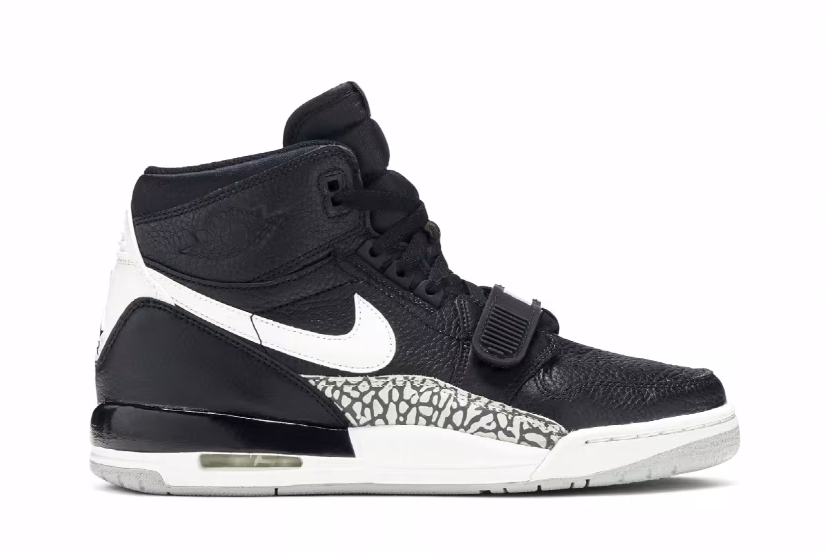 Air Jordan Legacy 312 GS Black Cement, view 2
