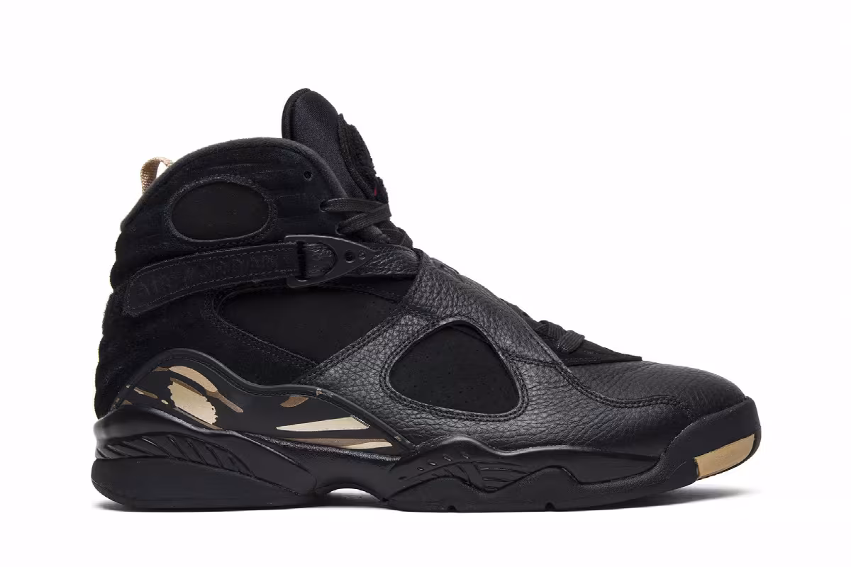 OVO x Air Jordan 8 Black, view 2