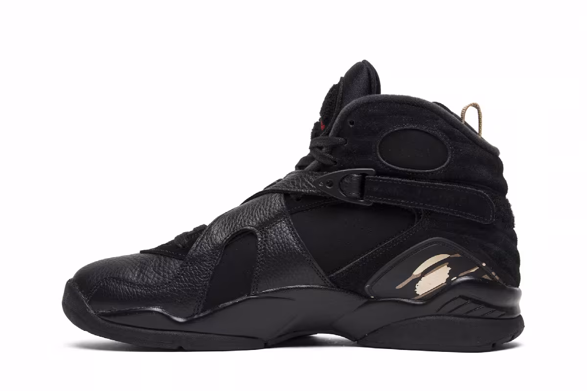 OVO x Air Jordan 8 Black, view 4