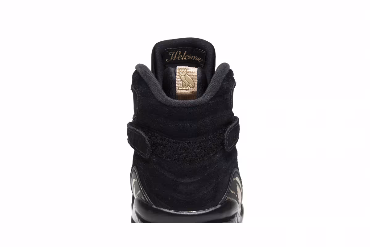 OVO x Air Jordan 8 Black, view 8