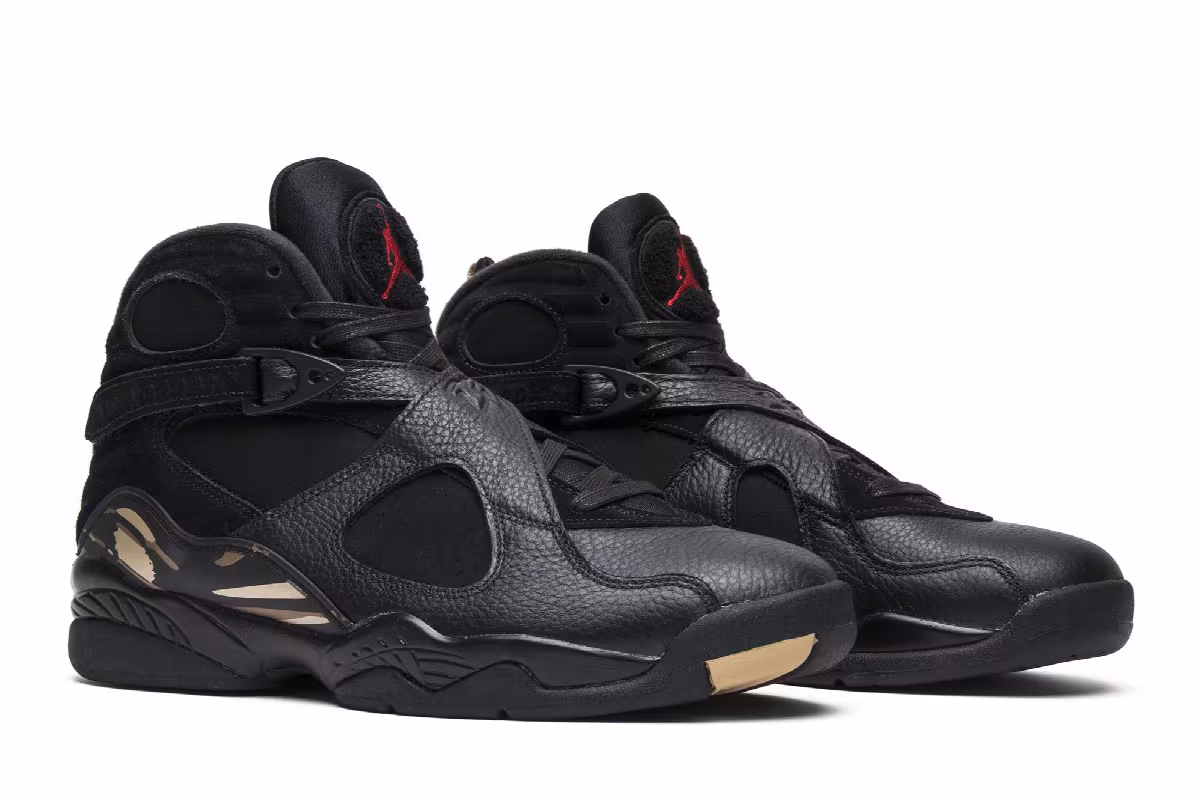 OVO x Air Jordan 8 Black, view 9