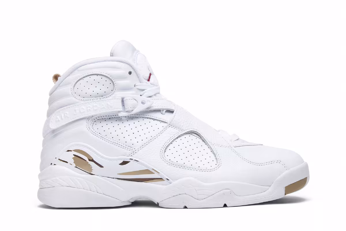 OVO x Air Jordan 8 White, view 2