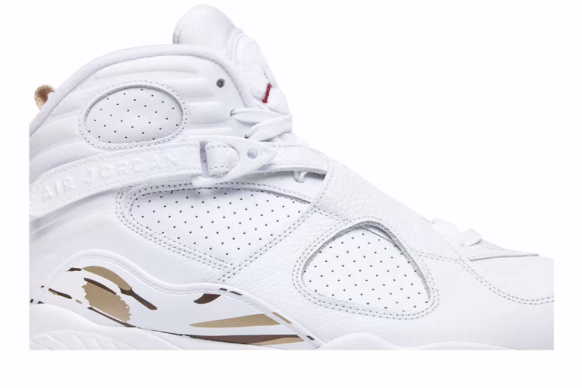 OVO x Air Jordan 8 White, view 3