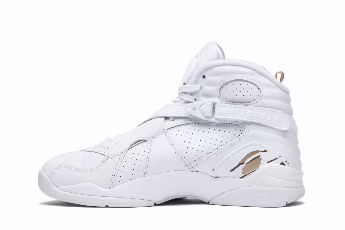 OVO x Air Jordan 8 White, view 4