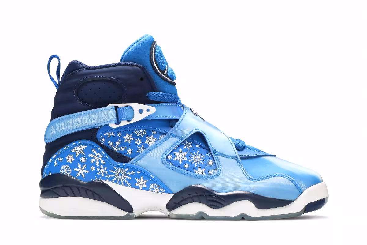 Air Jordan 8 GS Snowflake, view 2