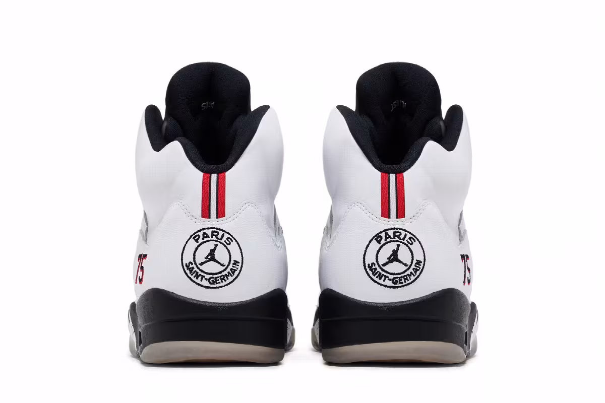 Paris Saint-Germain x Air Jordan 5 Friends & Family, view 7