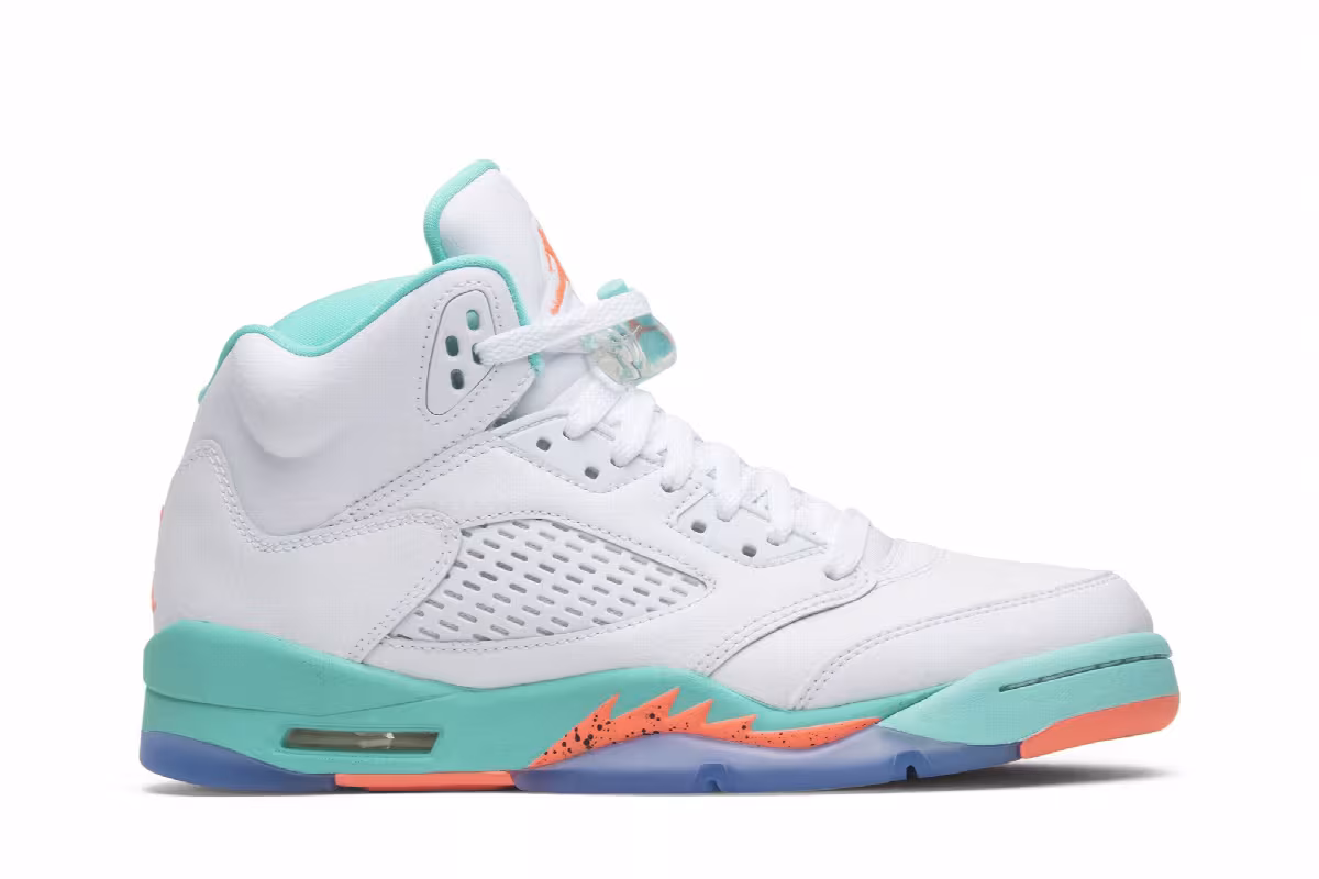 Air Jordan 5 GS Light Aqua, view 2
