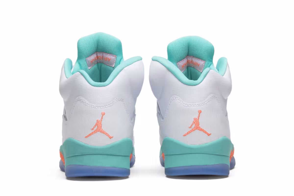 Air Jordan 5 GS Light Aqua, view 7
