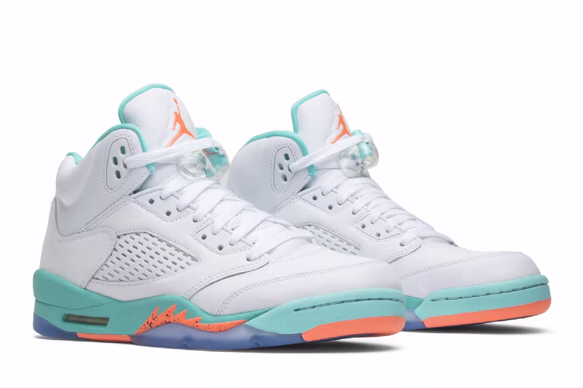 Air Jordan 5 GS Light Aqua, view 9