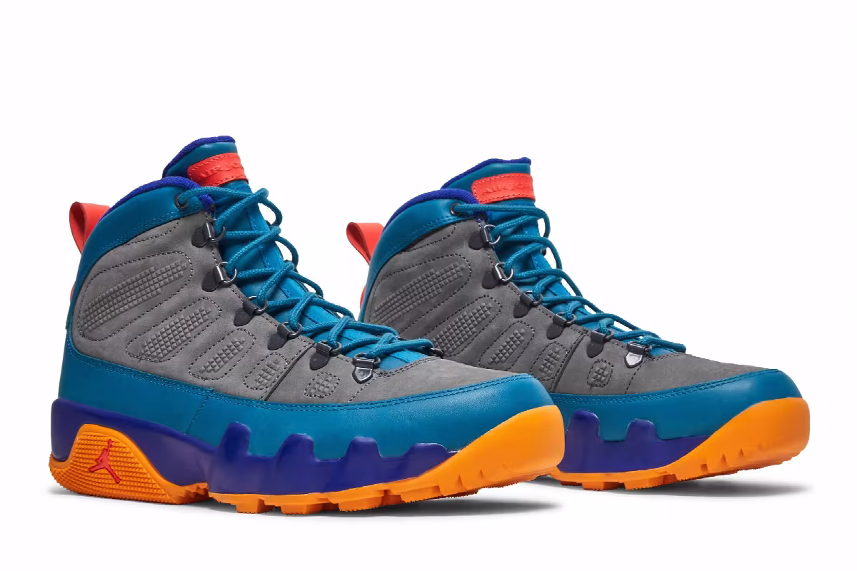 Air Jordan 9 Boot NRG Green Abyss, view 9