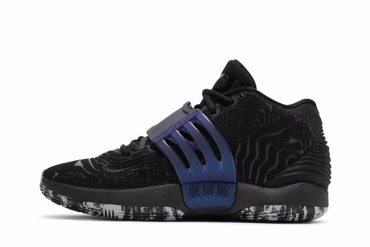 Nike KD 14 Black Laser Crimson, view 4
