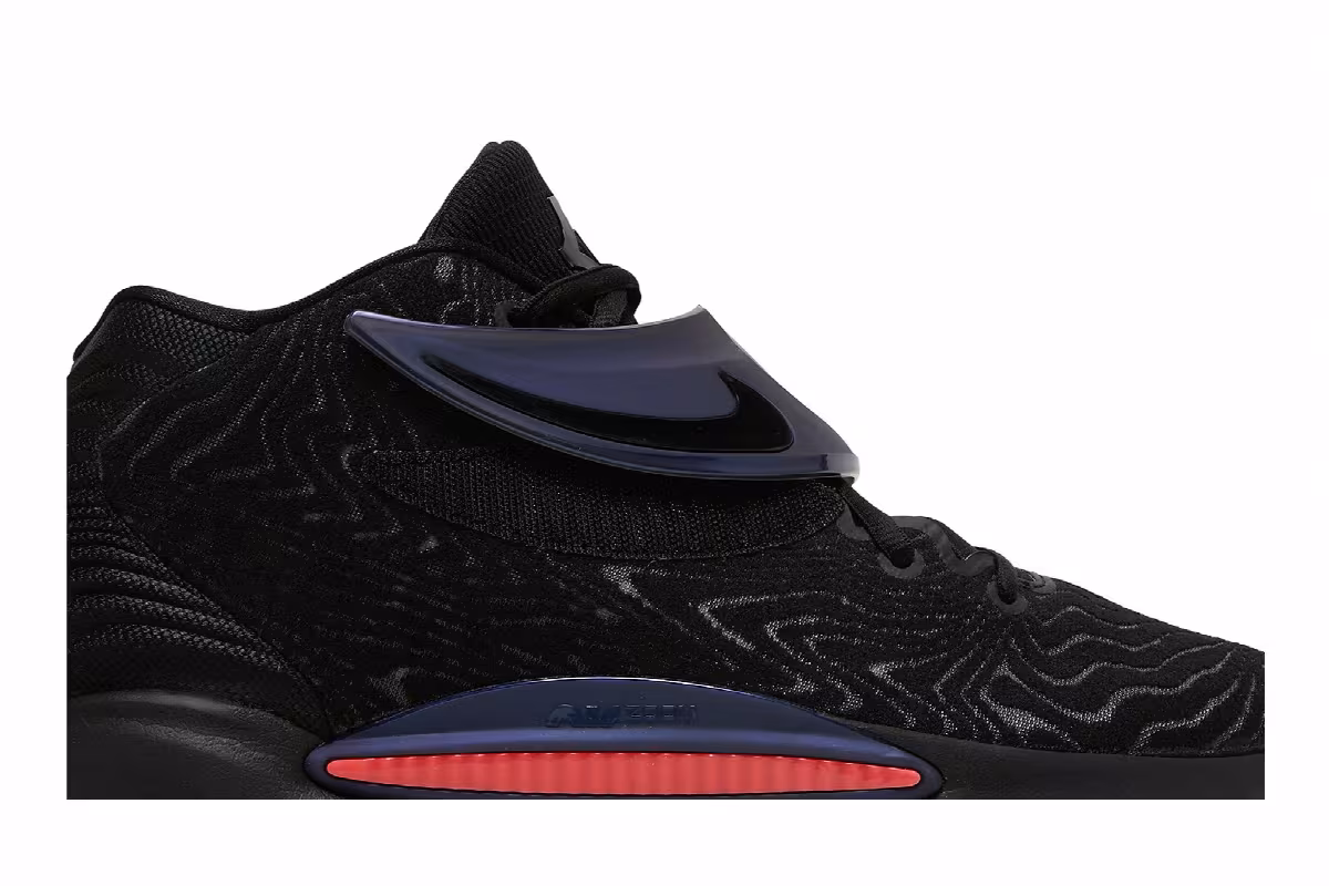 Nike KD 14 EP Black Laser Crimson, view 3