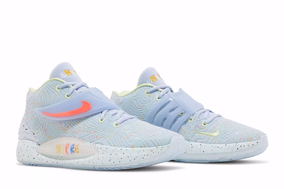 Enspire x Nike KD 14 Friends & Family - Light Marine, view 9