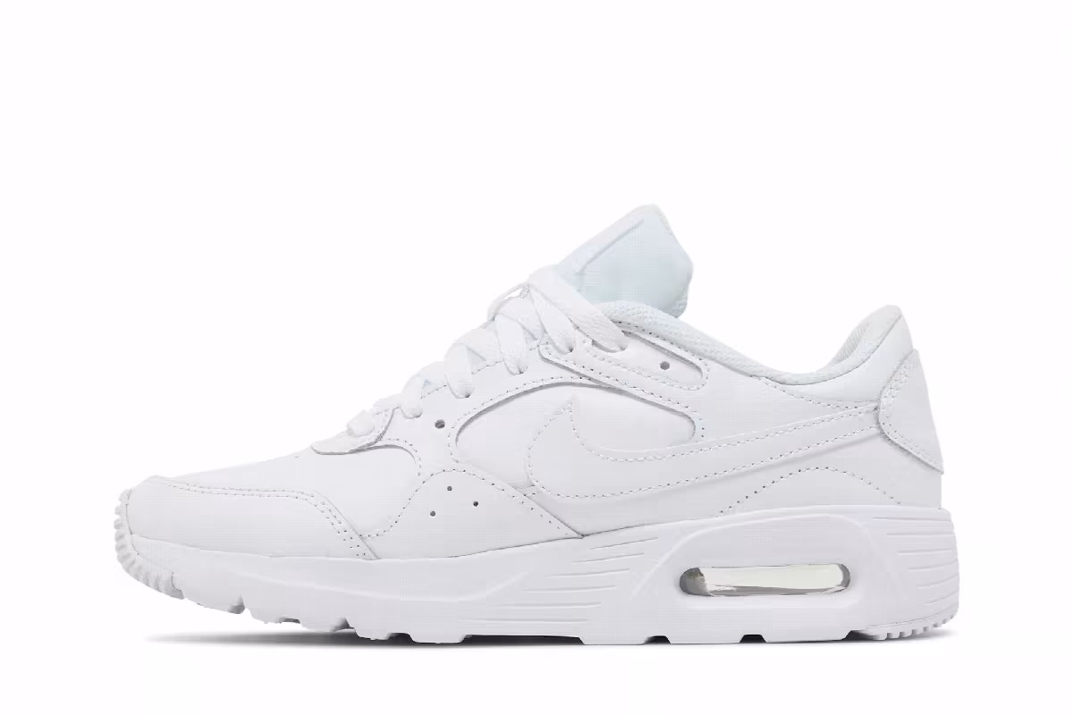 Nike Women's Air Max SC Leather Triple White, view 4