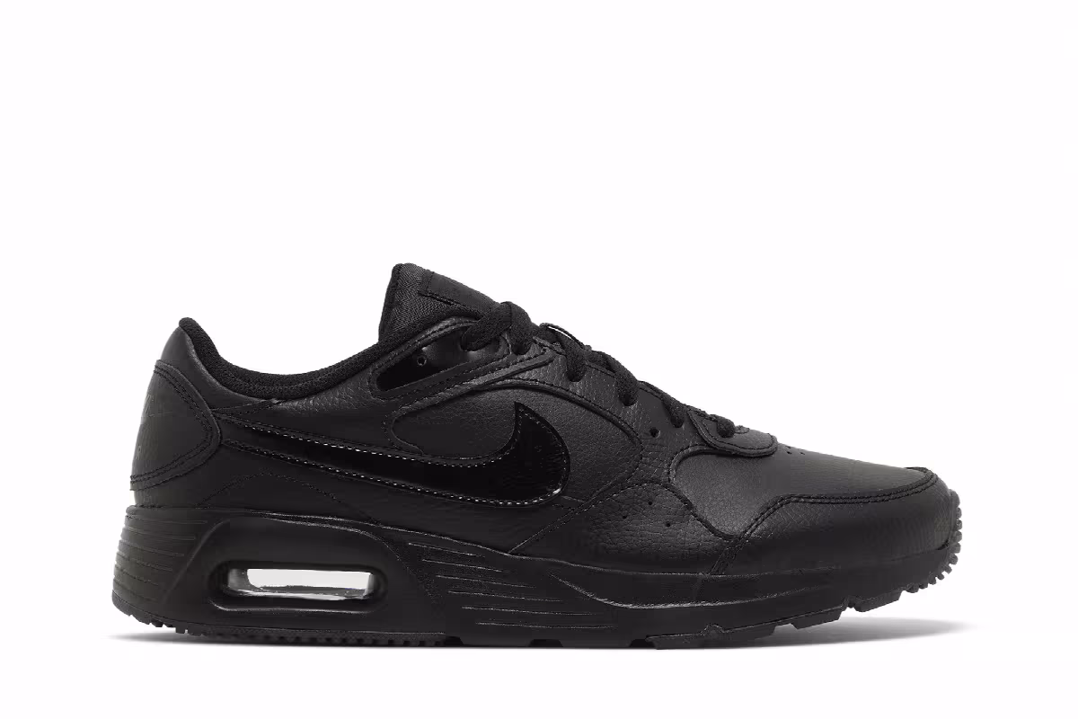 Nike Air Max SC Leather Triple Black, view 2