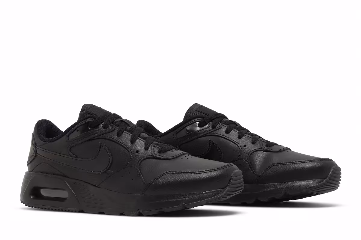Nike Air Max SC Leather Triple Black, view 9