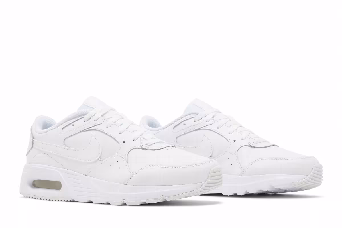 Nike Air Max Leather SC Triple White, view 9