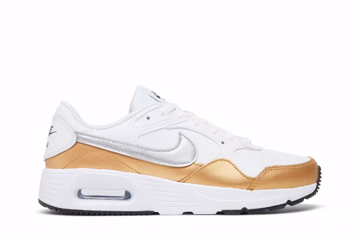 Nike Women's Air Max SC White Metallic Gold, view 2