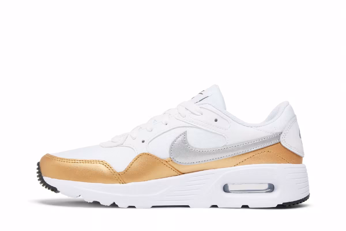 Nike Women's Air Max SC White Metallic Gold, view 4