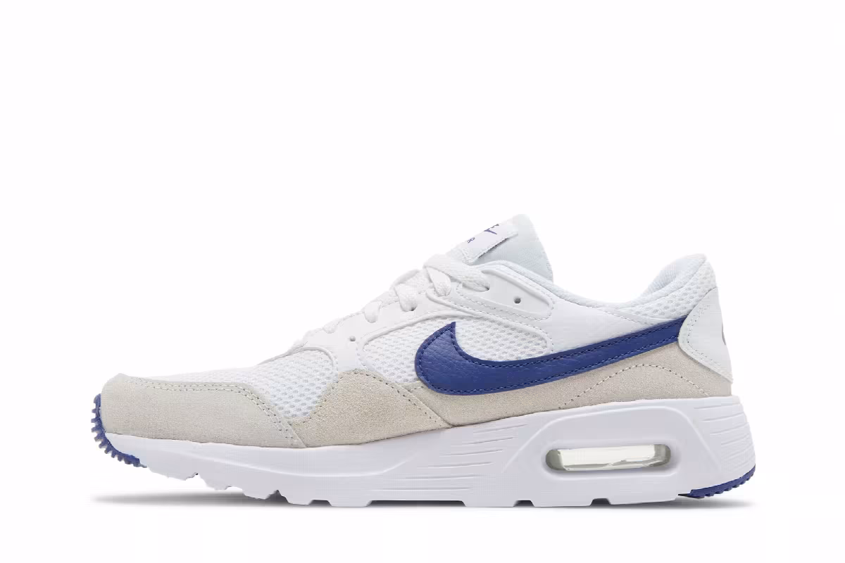 Nike Women's Air Max SC White Deep Royal Blue, view 4