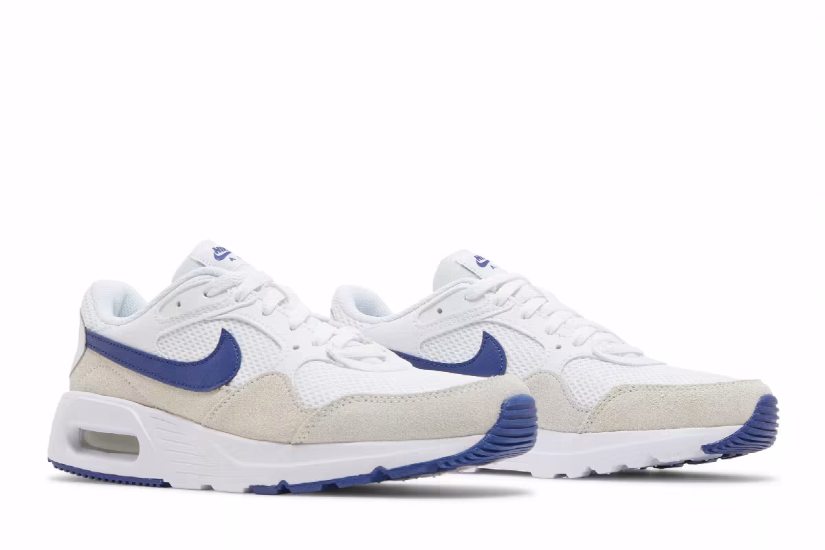 Nike Women's Air Max SC White Deep Royal Blue, view 9