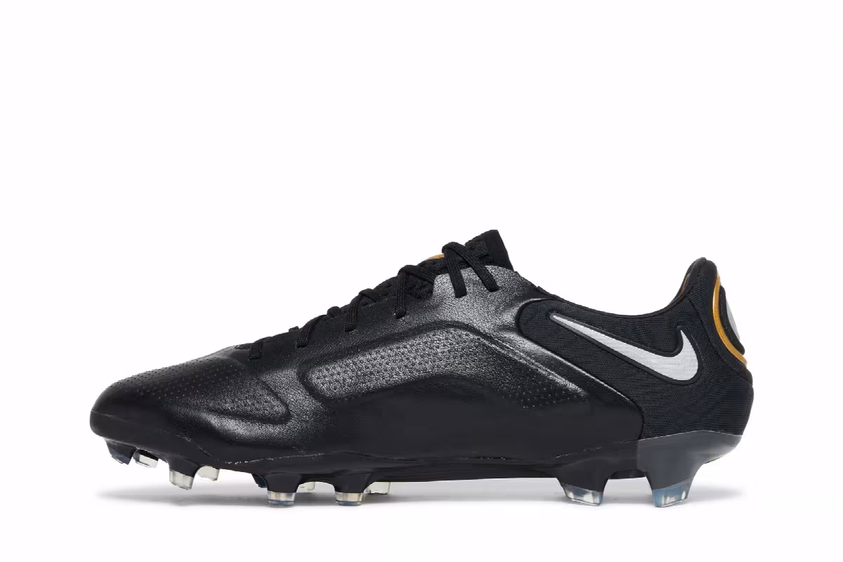 Nike Tiempo Legend 9 Elite FG Black Metallic Gold, view 4