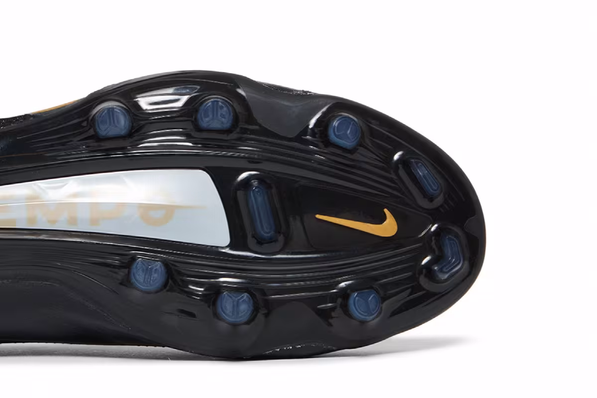 Nike Tiempo Legend 9 Elite FG Black Metallic Gold, view 6