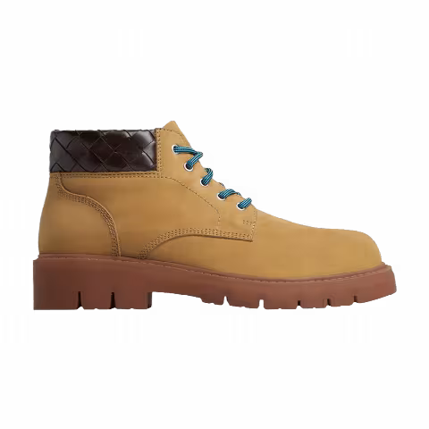 Bottega Veneta Haddock Lace Up Boot 'Ocre Fondant'