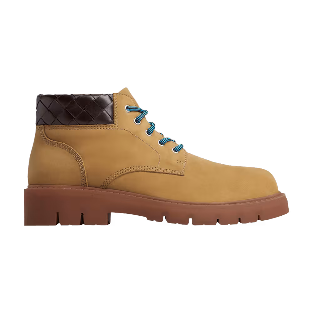 Bottega Veneta Haddock Lace Up Boot Ocre Fondant