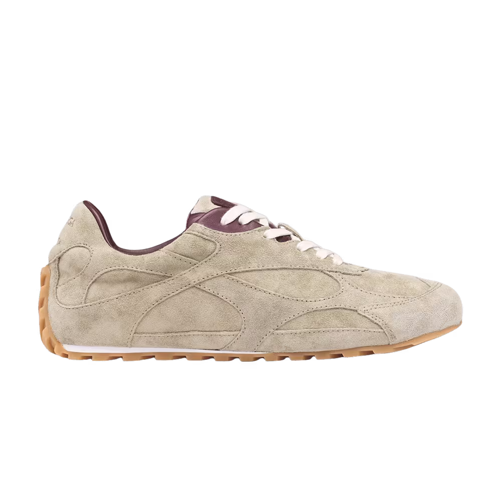 Bottega Veneta Women's Orbit Flash Sneaker Travert Deep Mahoga
