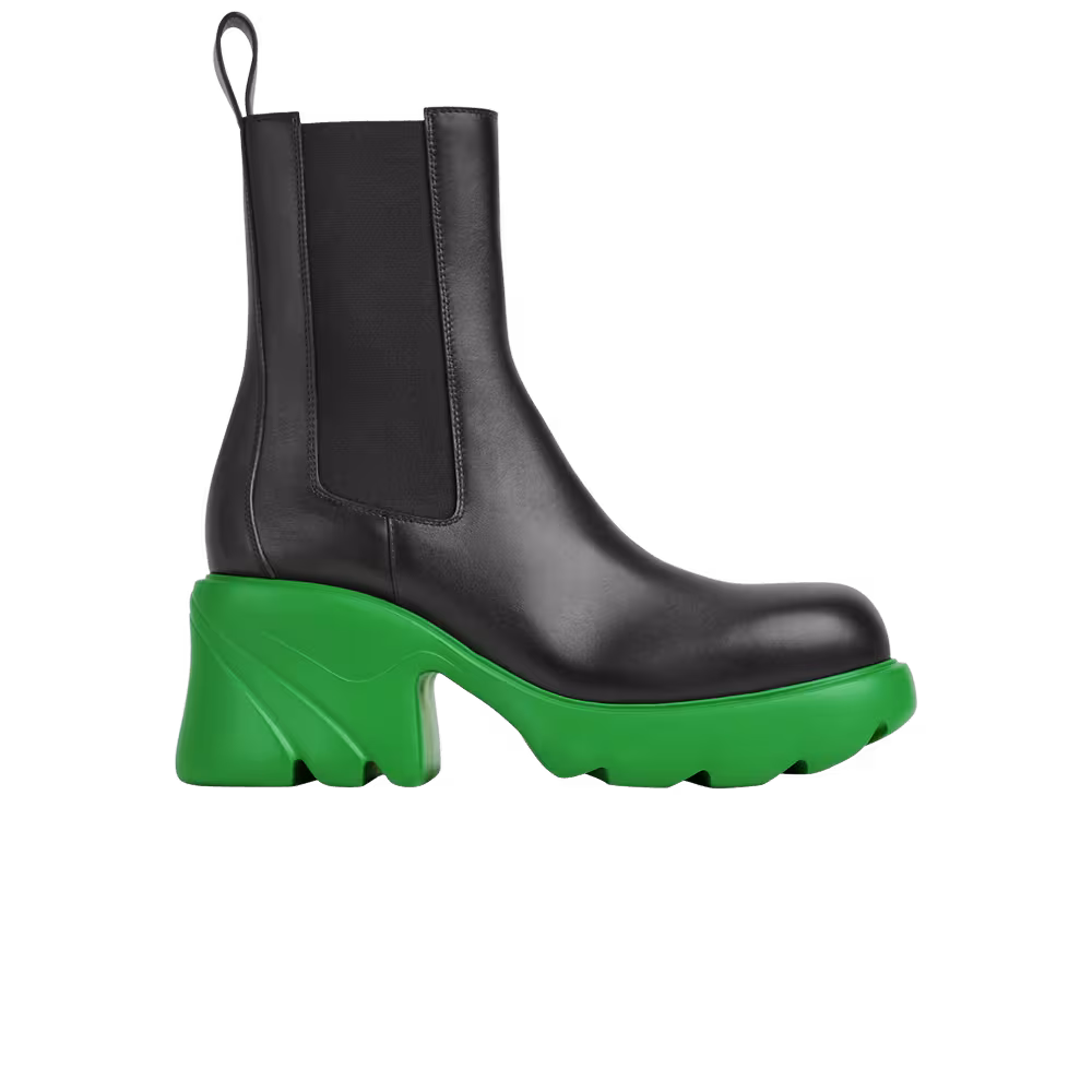 Bottega Veneta Women's Flash Chelsea Boot Black Parakeet