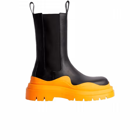Bottega Veneta Tire Boot 'Black Tangerine'