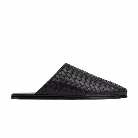 Bottega Veneta Wmns Leather Slipper 'Black'