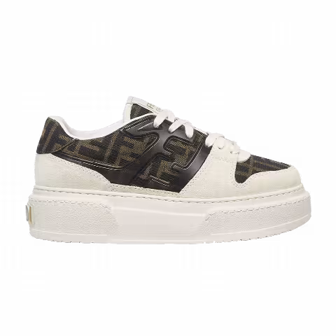Fendi Wmns Match Platform 'FF Motif - White Brown'
