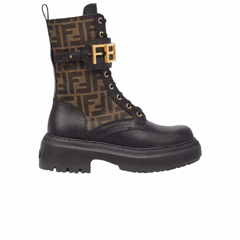 Fendi Wmns Fendigraphy Boot 'Brown FF Pattern'