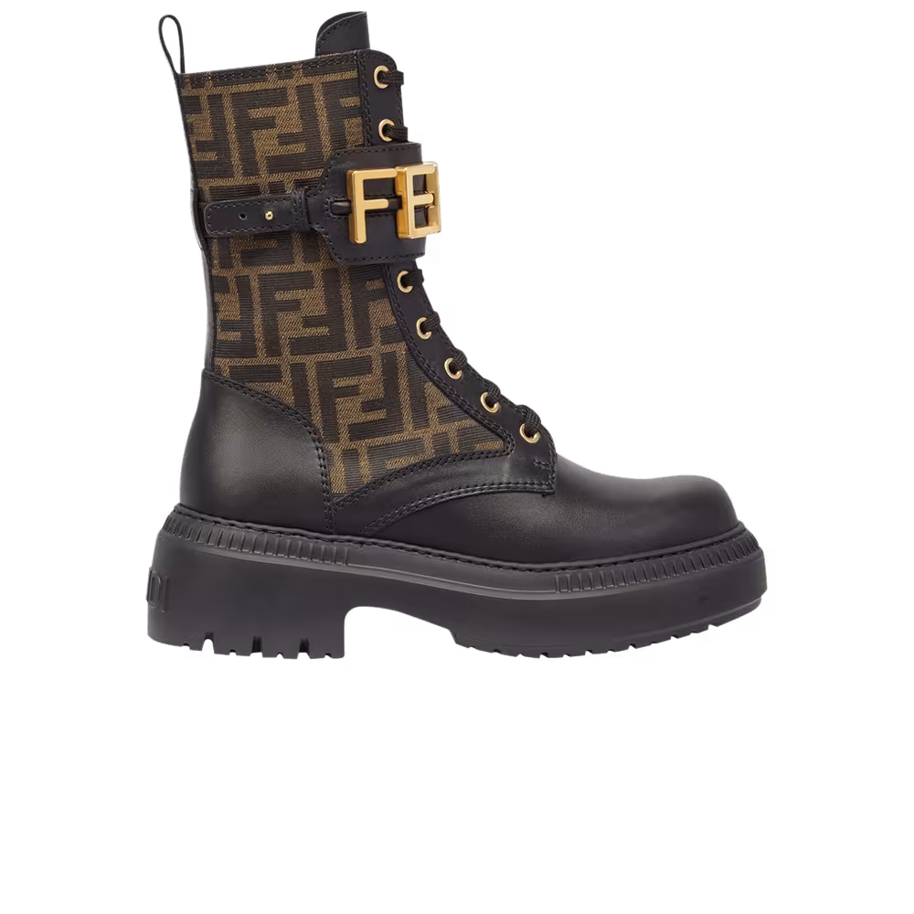 Fendi Women's Fendigraphy Boot Brown FF Pattern