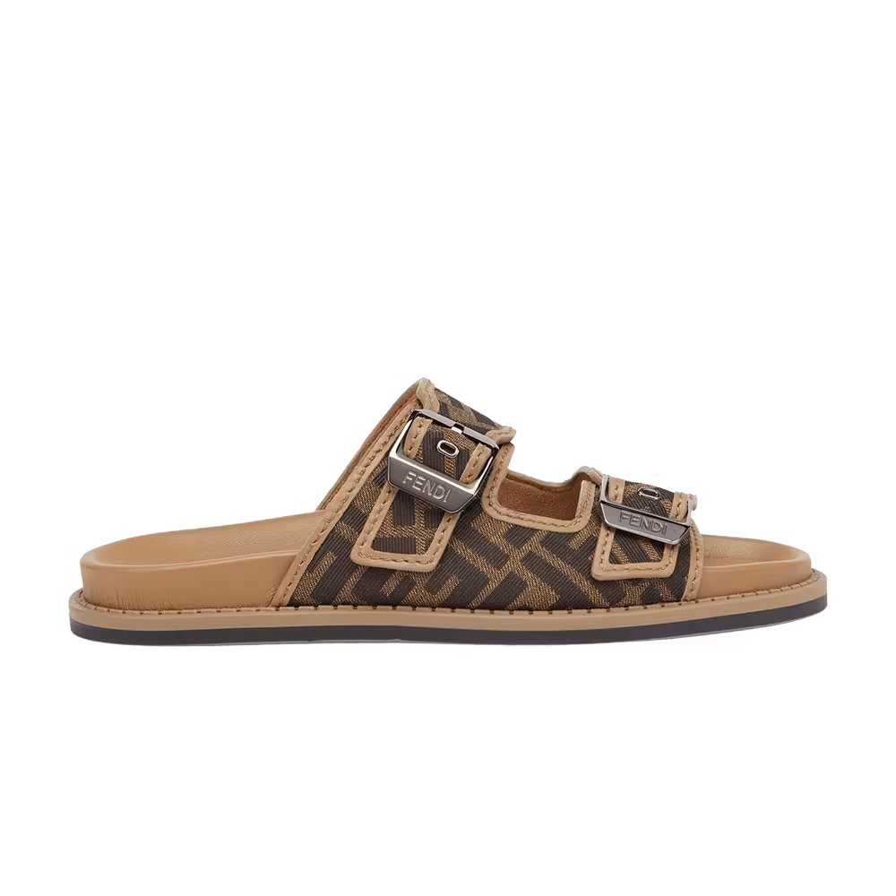 Fendi Feel Sandal FF Jacquard - Brown