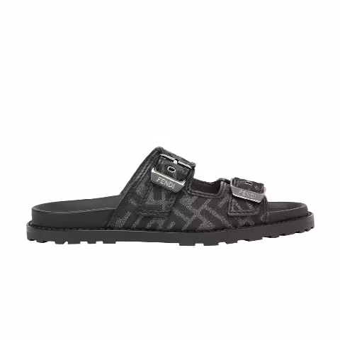 Fendi Feel Sandal 'FF Jacquard - Black'