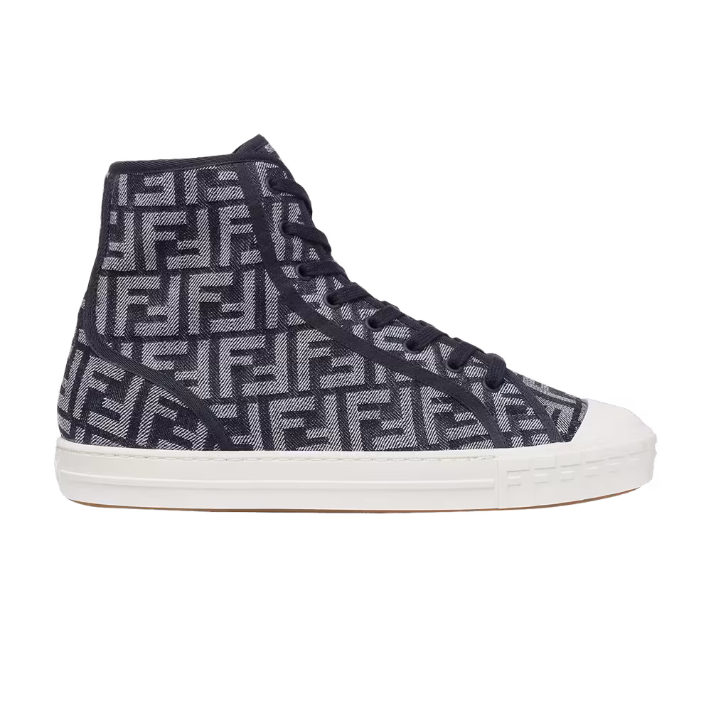 Fendi FF Motif Domino High Blue Denim