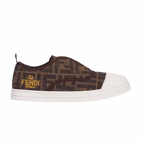 Fendi Slip-On Sneaker Junior 'Allover FF Logo - Tobacco'