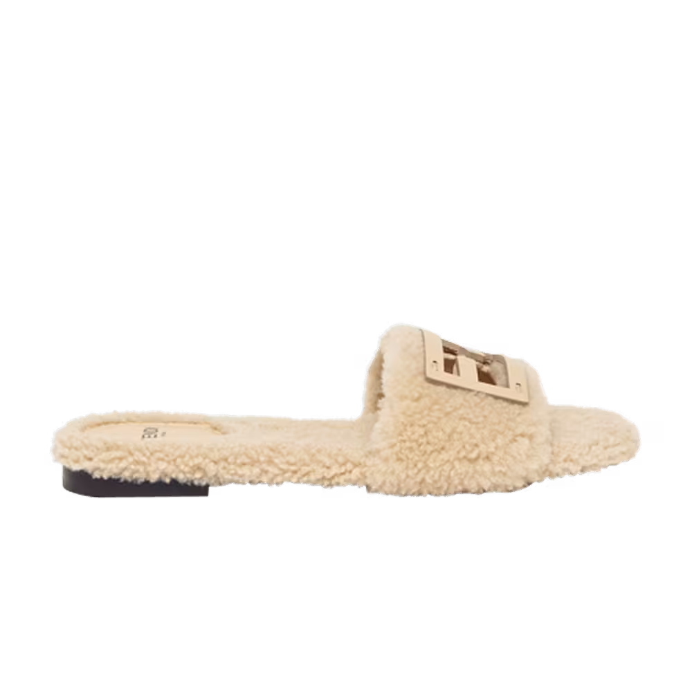 Fendi Women's Baguette Slides Beige