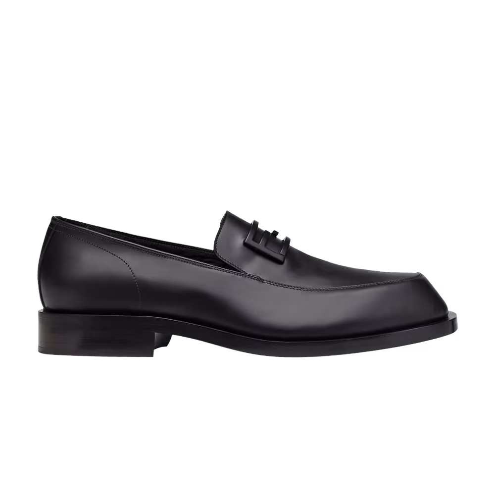 Fendi FF Baguette-Motif Loafer Black