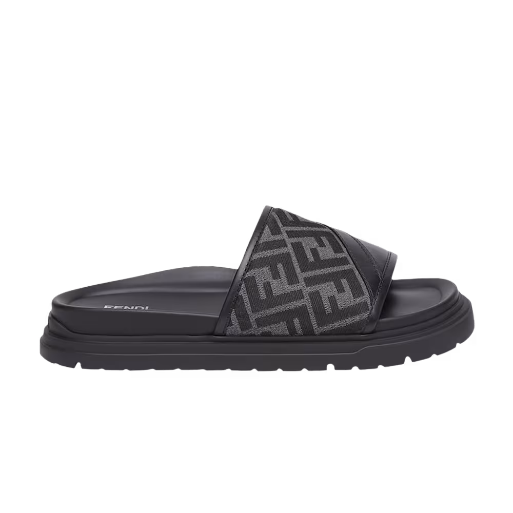 Fendi Diagonal Slide Black