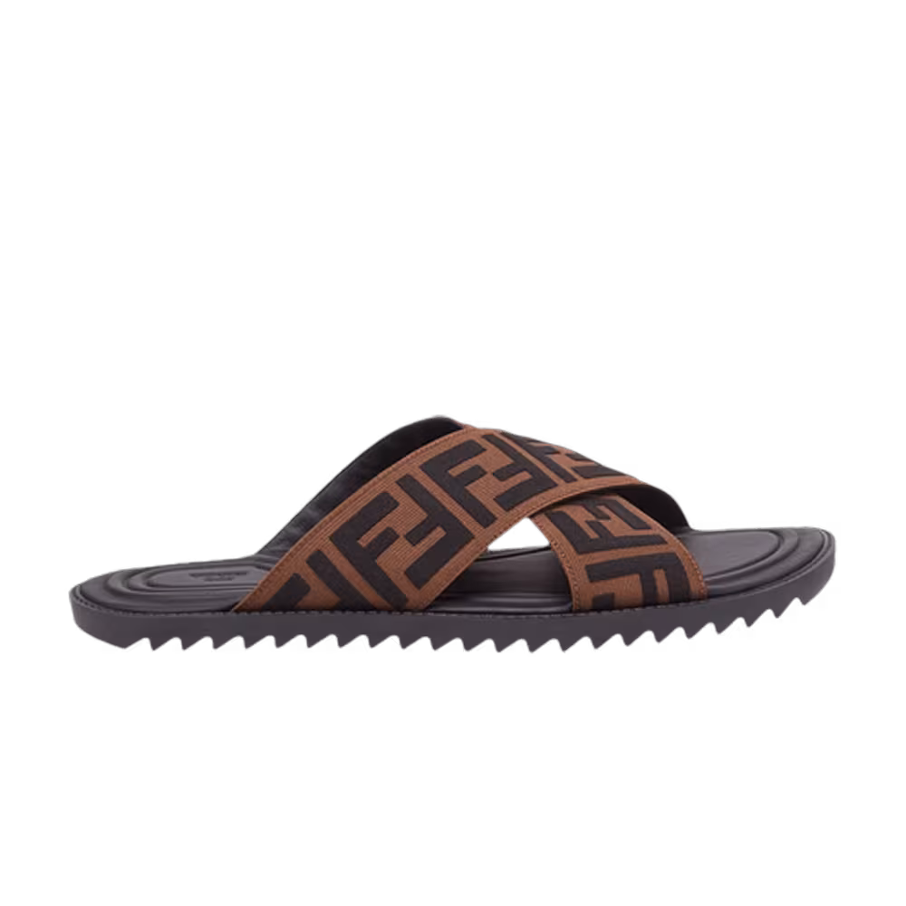 Fendi Slides Brown