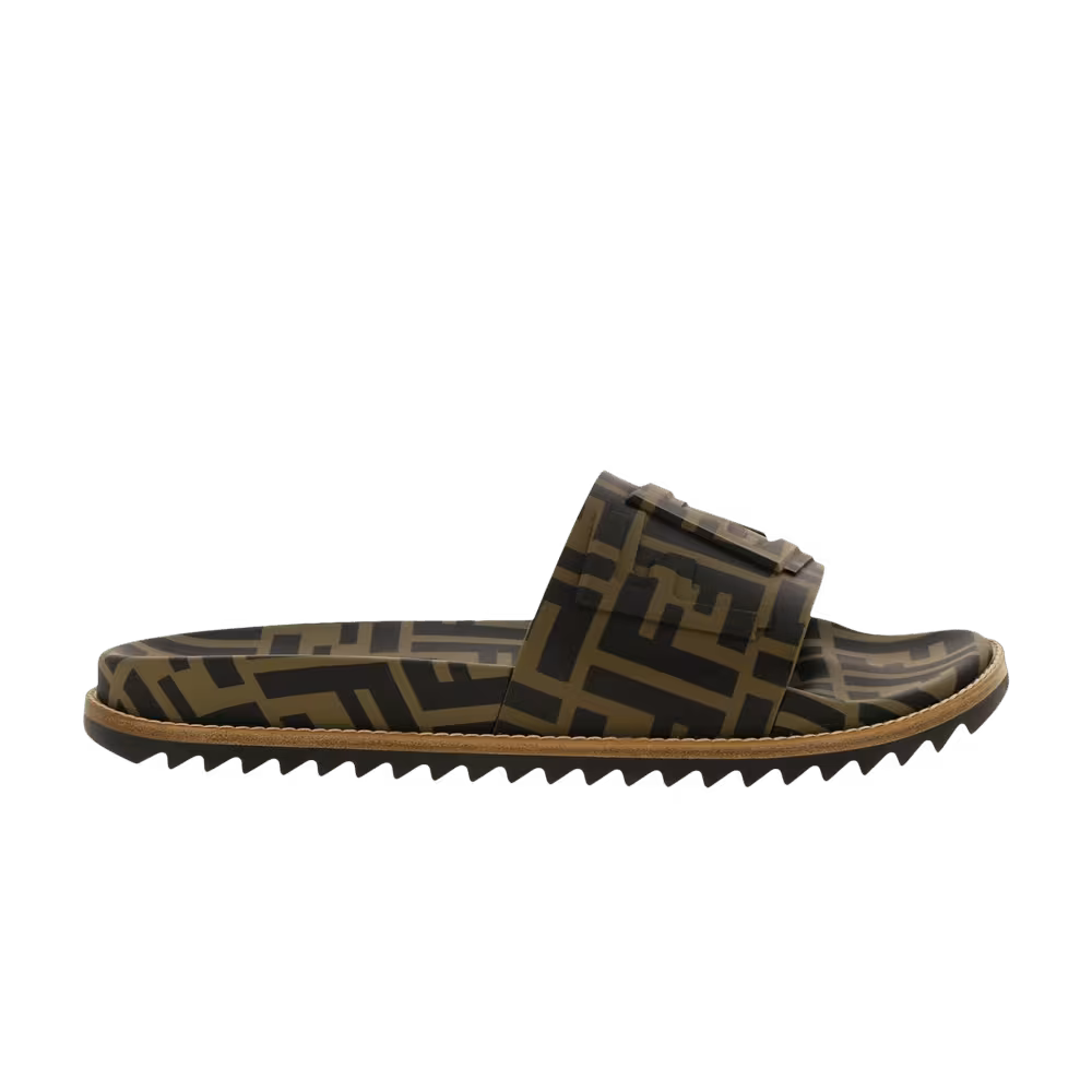 Fendi TPU FF Motif Slides Maya Nero