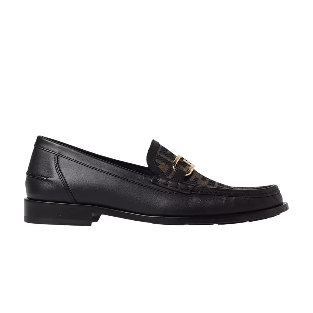 Fendi Lock Loafer Black