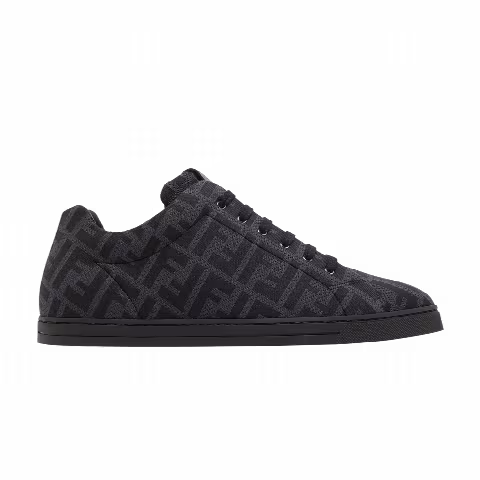 Fendi FF Motif Lace Up Low 'Black'